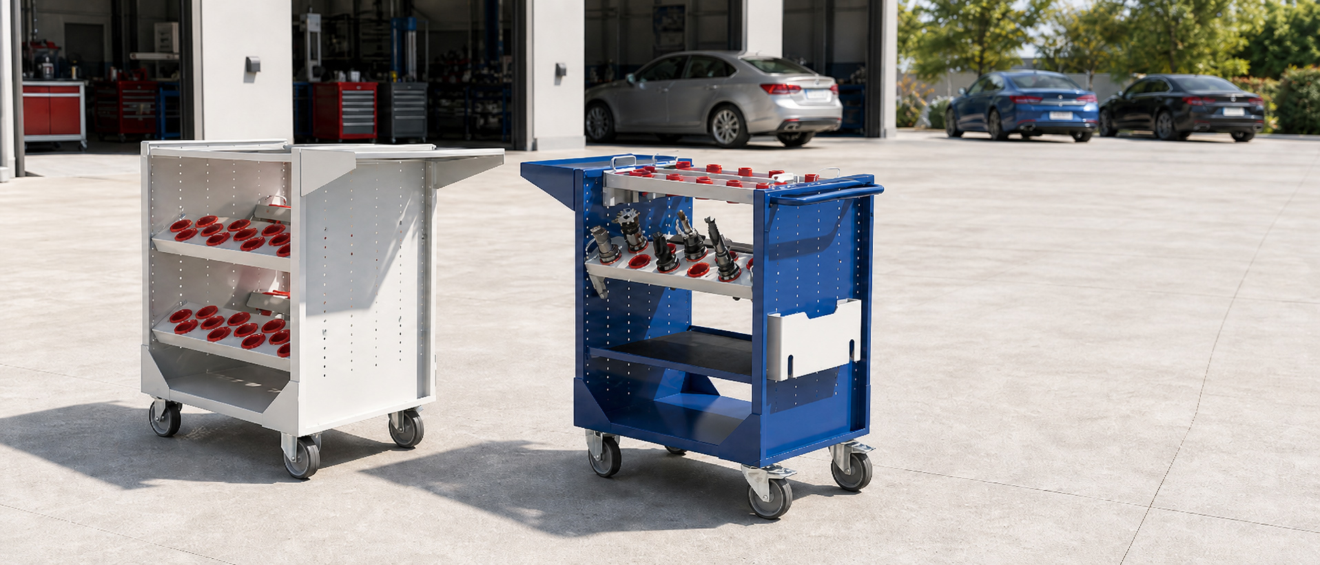 Carrelli trasporto utensili officina auto