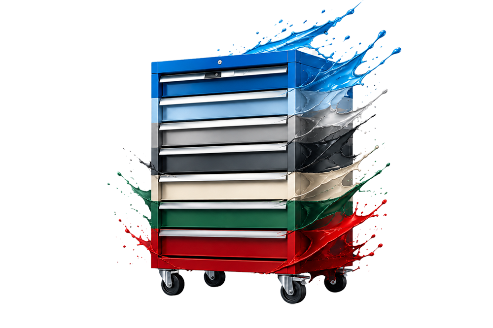 Huni colored cabinet transparent